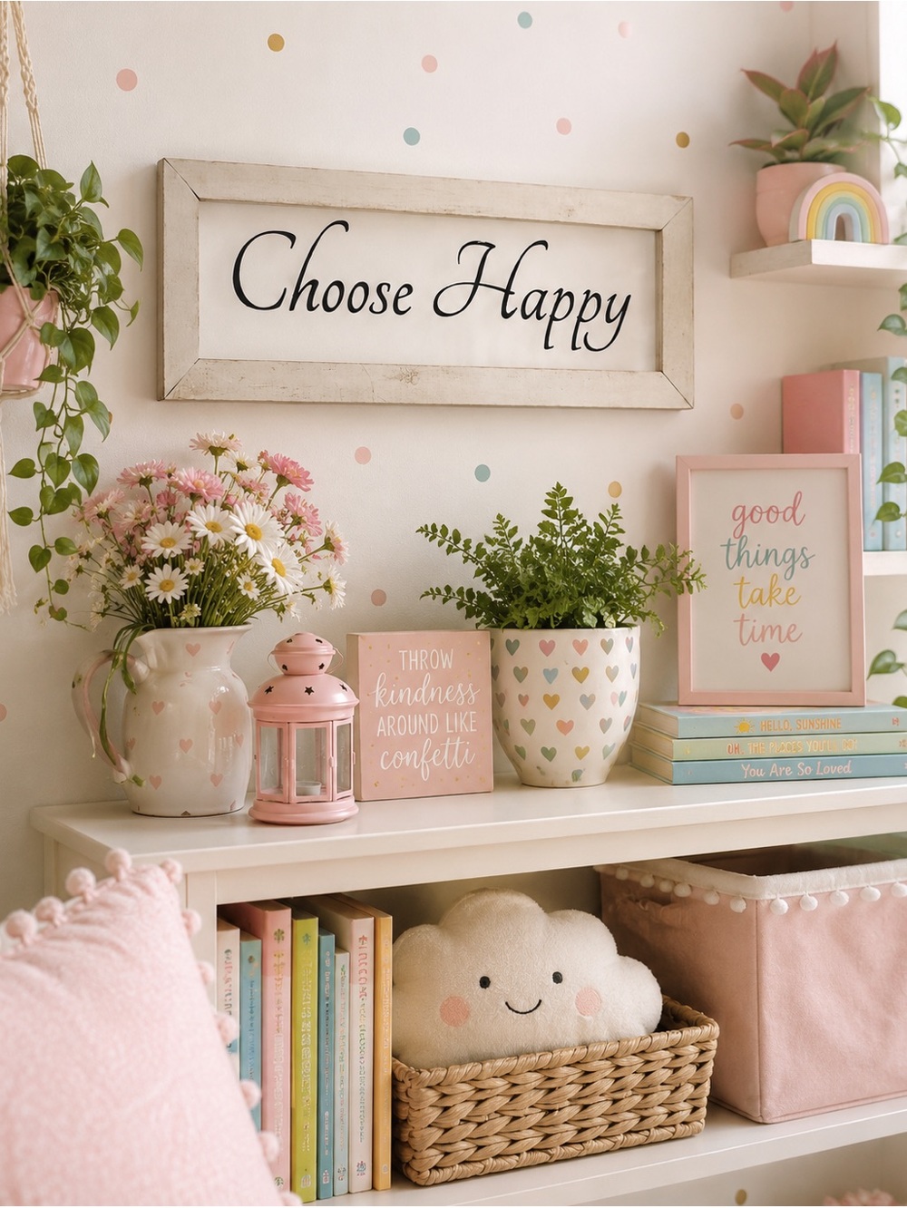 Boutique Sign Choose Happy Office Decor Wall Decor Bookshelf decor Porch decor